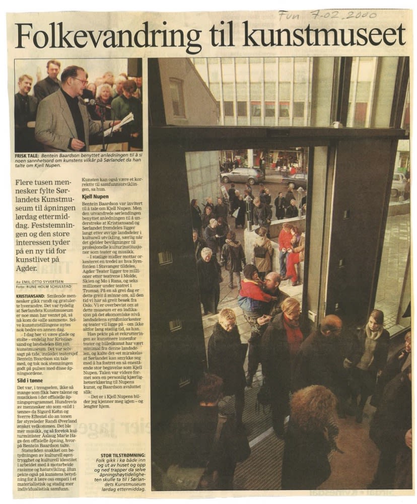 Artikkel i FVN 07.02.2000. Foto: Rune Holm Schulstad