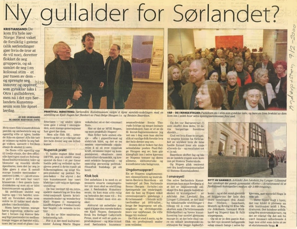 Artikkel i Agderposten 07.02.2000.