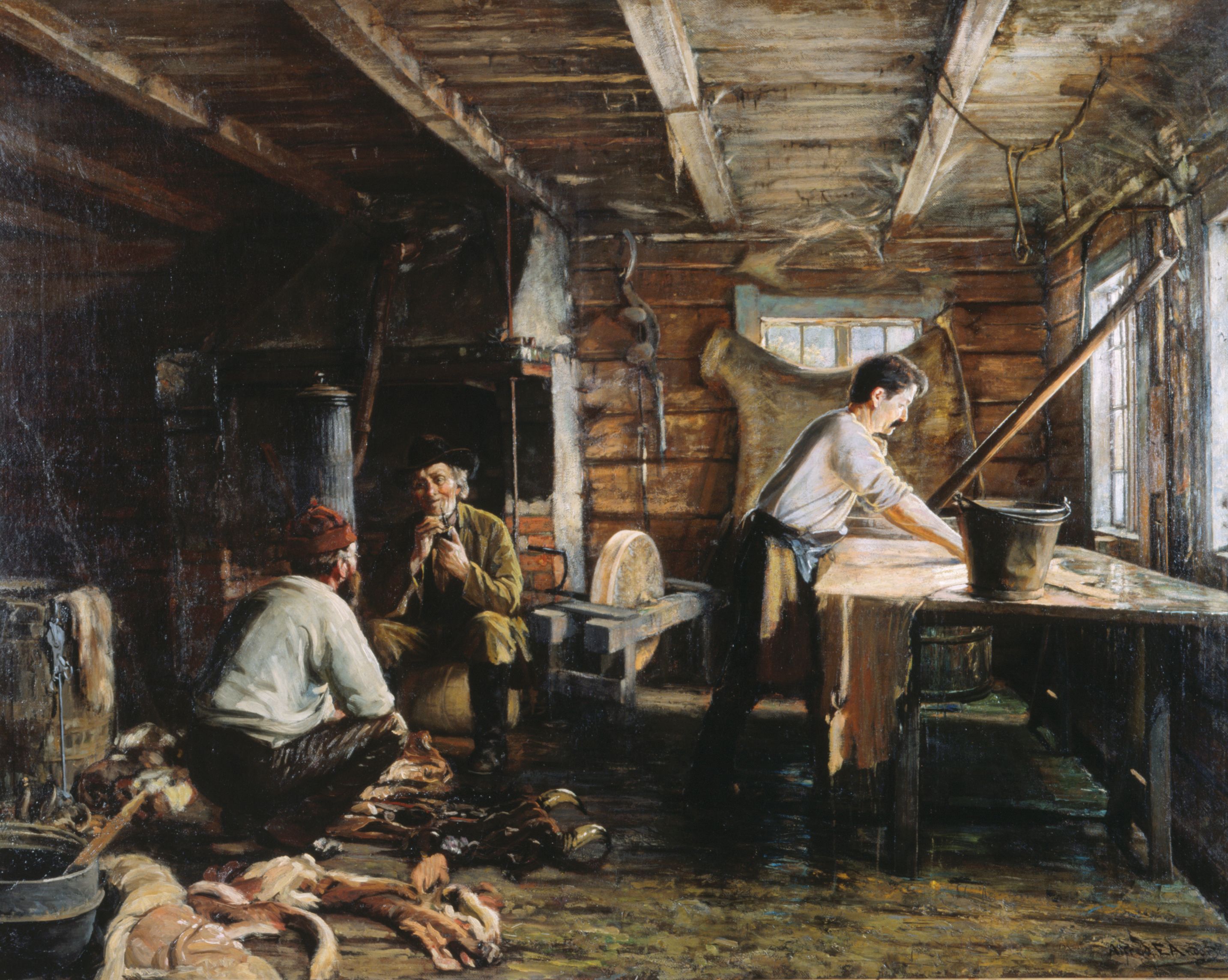 Alfredo Andersen, Fra Garveriet i Elvegata, udatert.